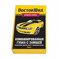 DW8636R DOCTOR WAX Комбинированная губка с замшей 1шт/48шт